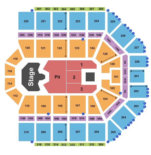 Van Andel Arena GHOST Seating Chart